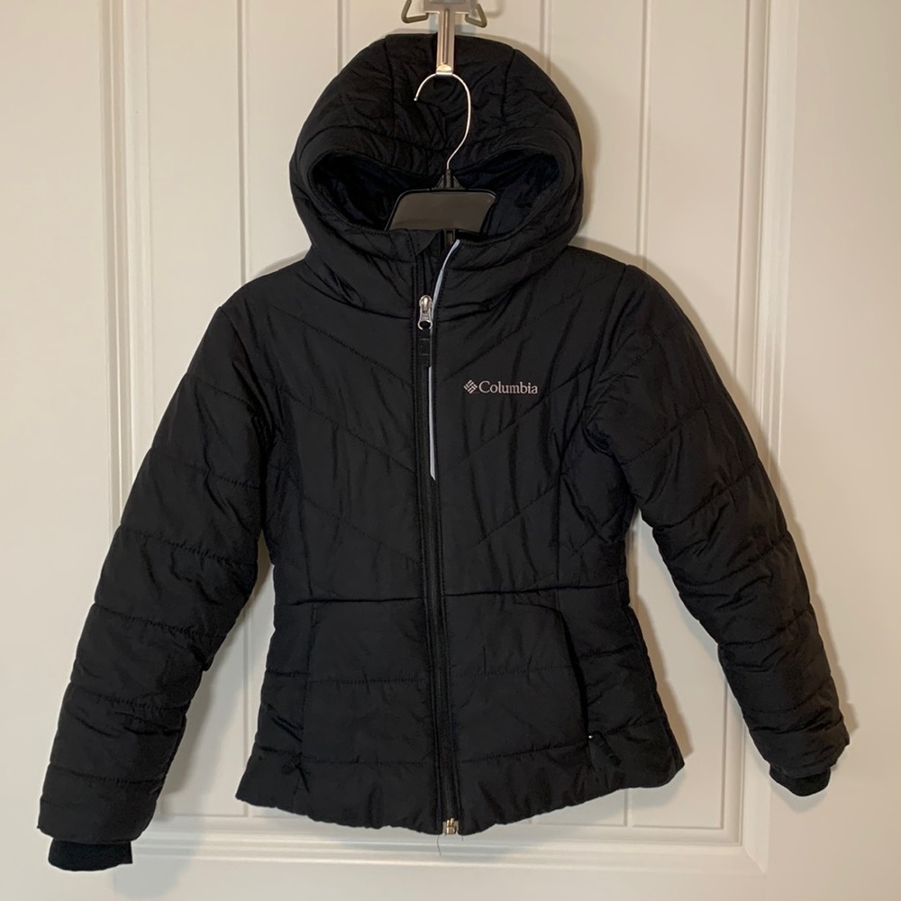 Girls Columbia Sportswear black puffer jacket XS